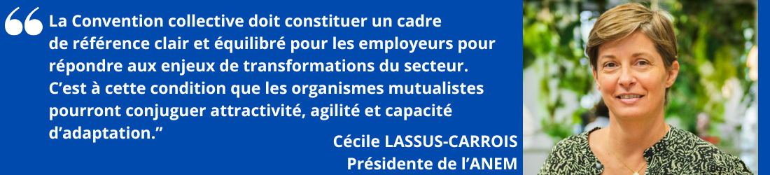 Citation et portrait de Cécile LASSUS-CARROIS, la nouvelle Présidente de l'ANEM.