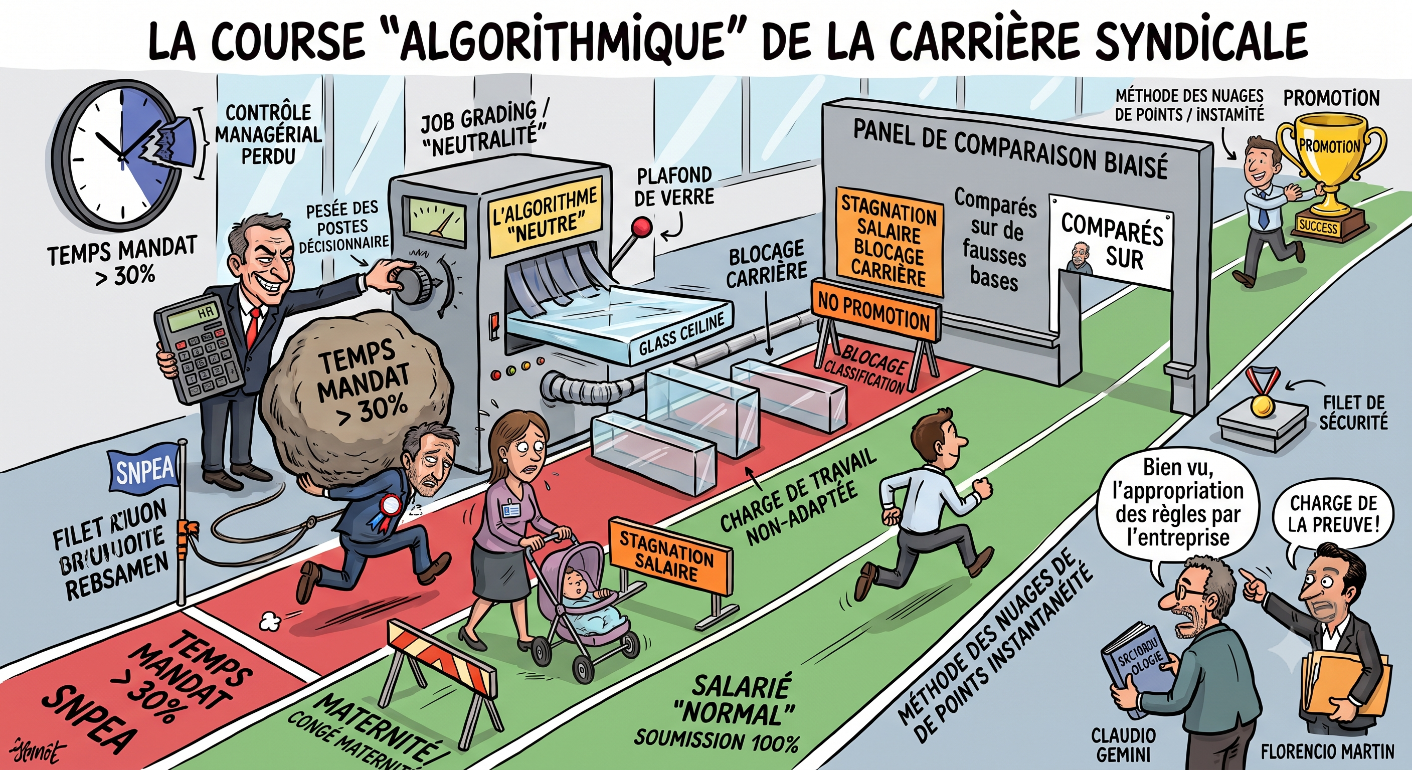Illustration des discriminations subies par les mères et les délégués syndicaux avec des mandats dits lourds