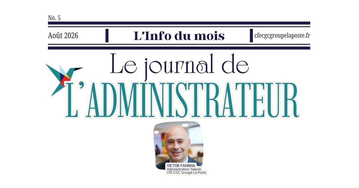 Journal de l'Administrateur - Août 2026
